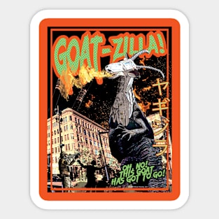 Goatzilla Sticker